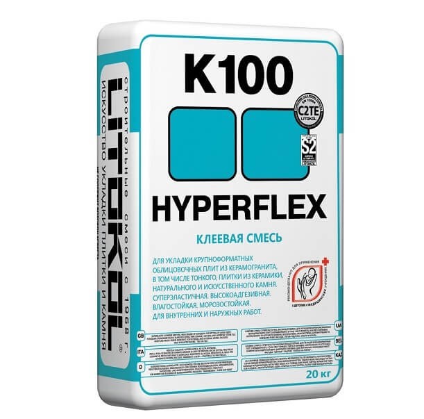 Клей для плитки Litokol Hyperflex K100 Серый 20 кг